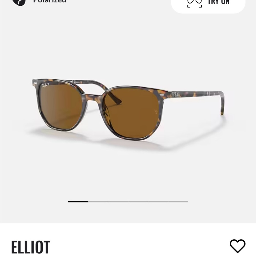 Ray-Ban Elliot Tortoiseshell Frame with Brown Polarized Lenses